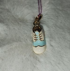 Enamel 18K Gold Plated Baby Shoe Charm